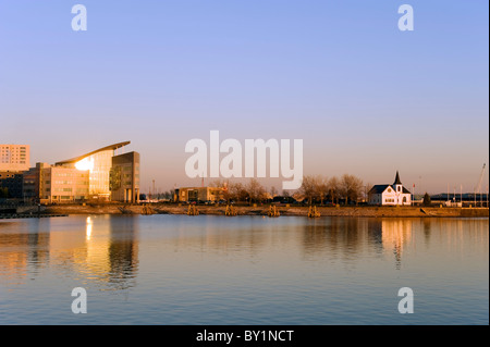 L'Europe, UK, Royaume-Uni, pays de Galles, Cardiff, Cardiff Bay, la Norwegian Church Banque D'Images