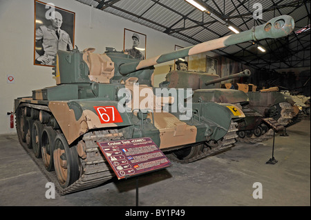 WW2 British Cruiser Tank (Comet) 1945 Affichage à tank museum Saumur France Banque D'Images