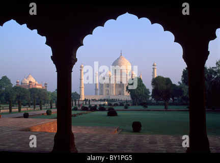 Taj Mahal, Agra (Uttar Pradesh), Inde Banque D'Images