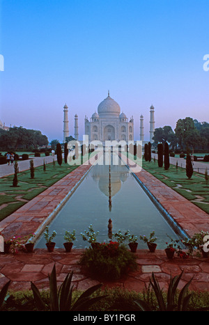 Taj Mahal, Agra (Uttar Pradesh), Inde Banque D'Images