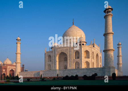 Taj Mahal à Agra, Uttar Pradesh, Inde Banque D'Images