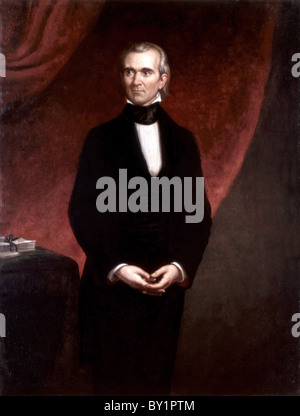 James Knox Polk, 11e président des États-Unis Banque D'Images