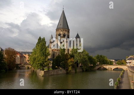 Le Temple Neuf à Metz, France. Banque D'Images