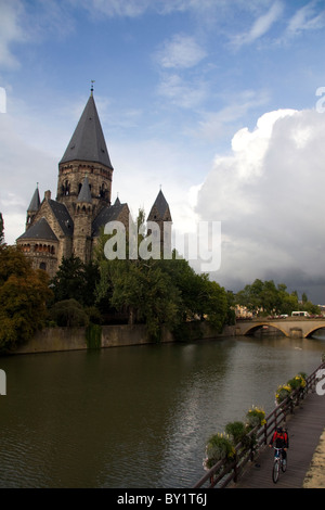 Le Temple Neuf à Metz, France. Banque D'Images