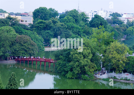 Du Lac Hoan Kiem. Hanoi, Vietnam. Banque D'Images