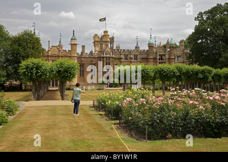 Knebworth House, Hertfordshire, Angleterre, accueil de la famille Lytton depuis 1490. Banque D'Images