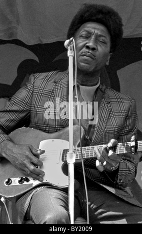 Muddy Waters apparaissant au Jubilé, UNC-Chapel Hill, NC, 1971 Banque D'Images