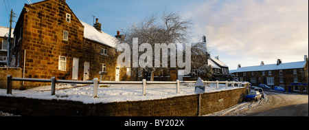 Castleton, North York Moors National Park dans la neige Banque D'Images