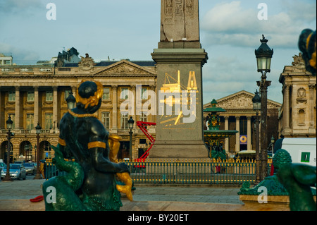 Paris, France, scènes de rue, place de la Concorde, Monuments français Banque D'Images