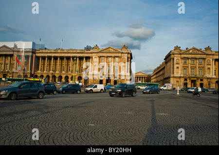 Paris, France, scènes de rue, place de la Concorde, le trafic Banque D'Images