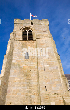 L'église St Nicholas West Tanfield North Yorkshire Angleterre Banque D'Images