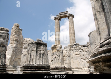 Des ruines historiques de TEMPLE OF APOLLO DIDIUM DIDIUM DIDIUM La Turquie Turquie Turquie 22 Mai 2010 Banque D'Images