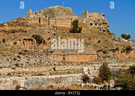 La Turquie Ottomane Tlos forteresse turque Banque D'Images