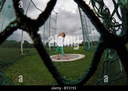 Lanceur de marteau olympique portugais Vânia Silva Banque D'Images