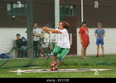 Lanceur de marteau olympique portugais Vânia Silva Banque D'Images