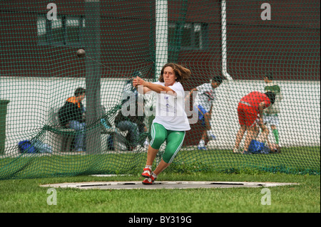 Lanceur de marteau olympique portugais Vânia Silva Banque D'Images