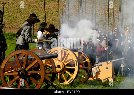 Guerre civile anglaise groupe de reconstitution Banque D'Images