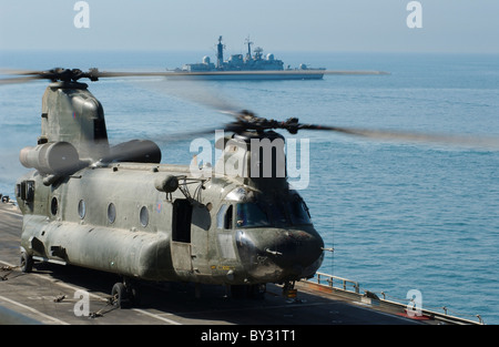 Hélicoptère Chinook de la Royal Air Force Banque D'Images