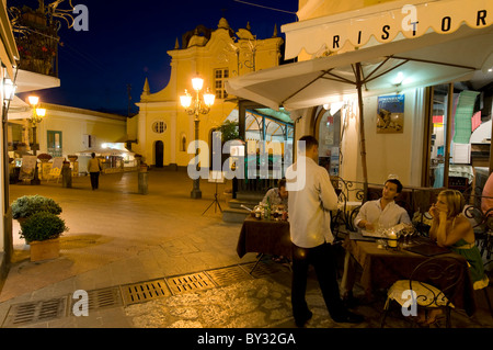 Restaurant près de Santa Sofia à Anacapri, Capri, Italie Banque D'Images