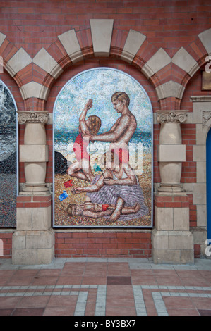 La station de métro, Whitley Bay Banque D'Images