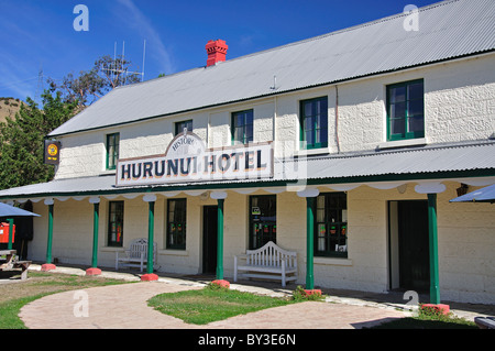 Hôtel Karaka Hurunui historique, Road, Canterbury, North Hurunui, région de Canterbury, île du Sud, Nouvelle-Zélande Banque D'Images