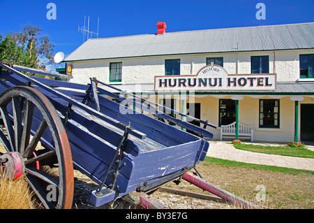 Hôtel Karaka Hurunui historique, Road, Canterbury, North Hurunui, région de Canterbury, île du Sud, Nouvelle-Zélande Banque D'Images