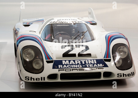 Allemagne, Stuttgart,Musée Porsche, Le Mans racers Banque D'Images