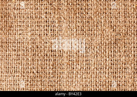 La texture de l'image de la toile de jute. Banque D'Images