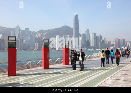 L'Avenue des Stars à Hong Kong. Banque D'Images