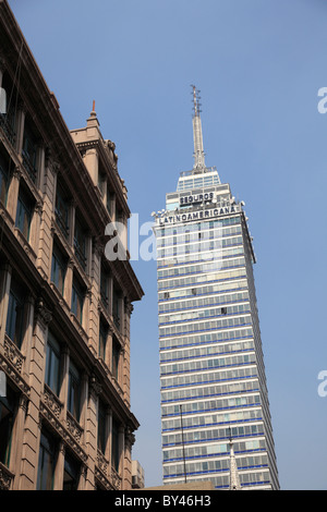 Tour de l'Amérique latine, Torre Latinoamericana Almeda, quartier historique, Mexico, Mexique, Amérique du Nord Banque D'Images