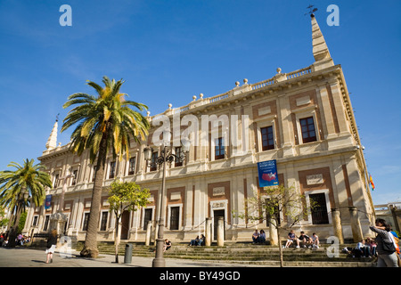 L'Archivo General de Indias ('Archives générales des Indes') à Séville, Espagne. Banque D'Images