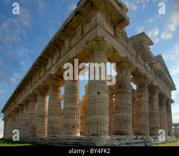 Temple de Neptune, Paestum, près de Naples, Italie Banque D'Images