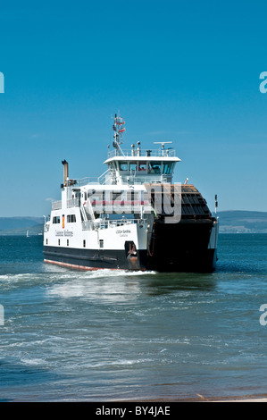 Caledonian MacBrayne Car-ferry ' Loch Shira' à Largs Ayrshire du Nord, Banque D'Images