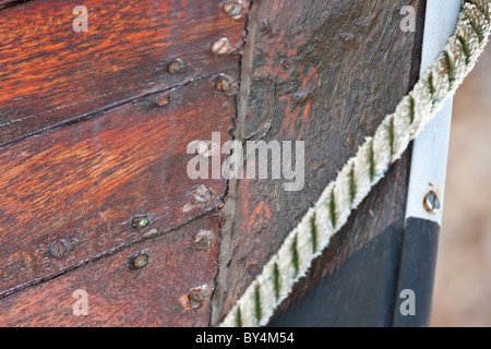 Détail de l'avant du bateau Banque D'Images