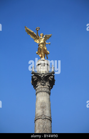 Monument de l'indépendance, Angel Statue, Paseo de la Reforma, Mexico, Mexique Banque D'Images