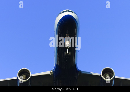 Boeing 757 exploité par British Airways en approche finale pour l'atterrissage à l'aéroport Heathrow de Londres Banque D'Images