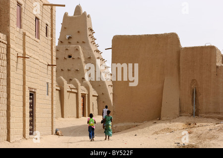 La mosquée Sankoré à Tombouctou, au Mali. Banque D'Images