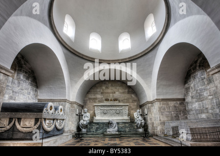 Le Glucksborgian Chapelle dans la Cathédrale de Roskilde au Danemark Banque D'Images