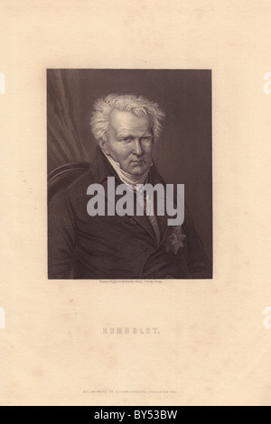 Alexander von Humboldt (1769-1859), naturaliste et explorateur allemand. Banque D'Images