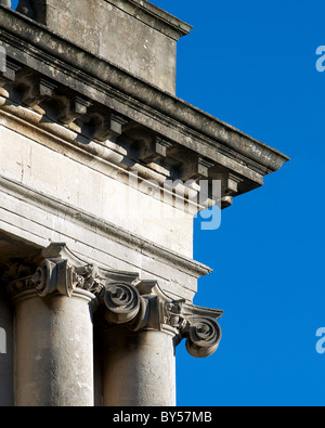 Colonne ionique georgienne détail 1 Le Royal Crescent Bath Somerset England UK Banque D'Images