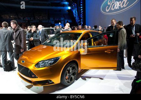 2012 Ford Focus ST au 2011 North American International Auto Show de Detroit Banque D'Images