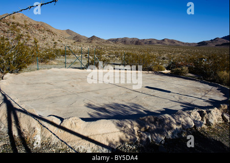 Dans la zone de chasse des goinfres Chukar dans l'ouest du désert de Mojave, près de Barstow, CA Banque D'Images