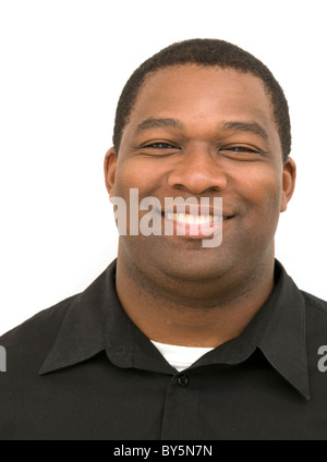 Portrait of Young Adult African American Male Banque D'Images