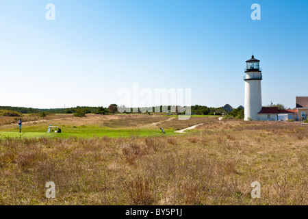 Cape Cod Highland phare sur les Highlands Golf Course in Turo, Massachusetts Banque D'Images