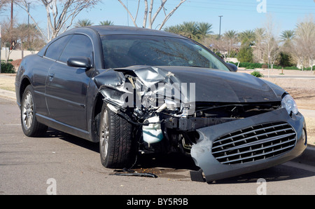 Accident de voiture, concept d'assurance Banque D'Images