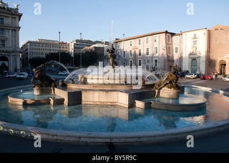 Fontana delle Naiadi Rome Italie Europe Banque D'Images