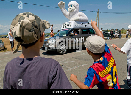 Alixan (26) : Tour de France course cycliste. 2009/07/24 Banque D'Images