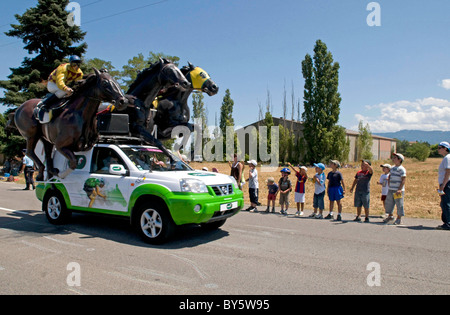 Alixan (26) : Tour de France course cycliste. 2009/07/24 Banque D'Images