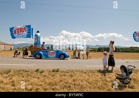 Alixan (26) : Tour de France course cycliste. 2009/07/24 Banque D'Images