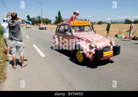 Alixan (26) : Tour de France course cycliste. 2009/07/24 Banque D'Images